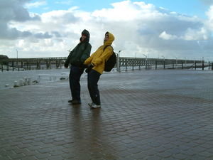 Heidi en Batske in Zeebrugge 12 november