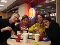 crashing @burger king: Miles, annaig, me and Ann