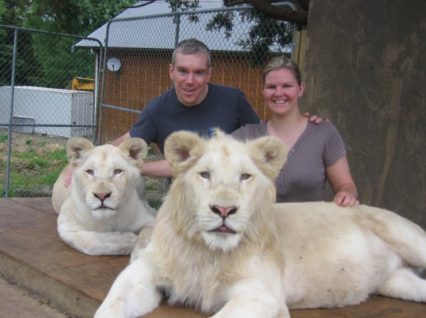 Cat and G with the Big Cats