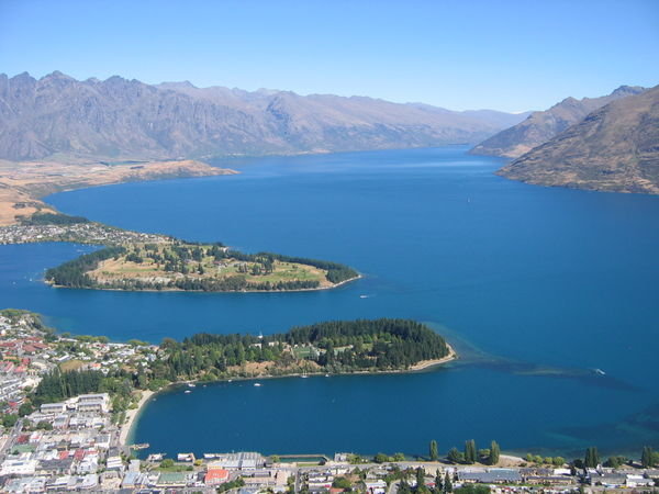 Queenstown from up high