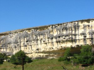 The limestome cliffs