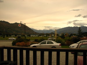 View from Hostel in Wanaka