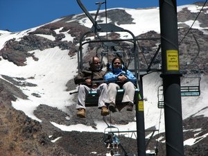 Mum & Dad on chairlift