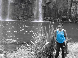 Angie at Whangarei Falls