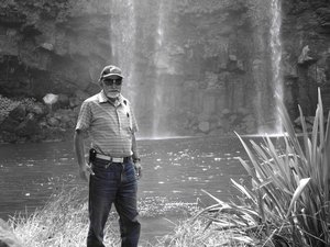 Dad at Whangarei Falls