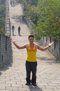 Great Wall with me (close up)