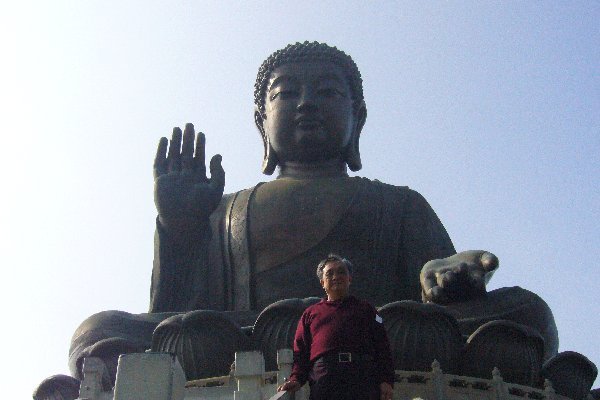 Buddha Statue and Dad
