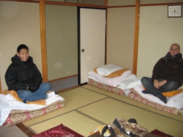 Japanese style hotel rooms