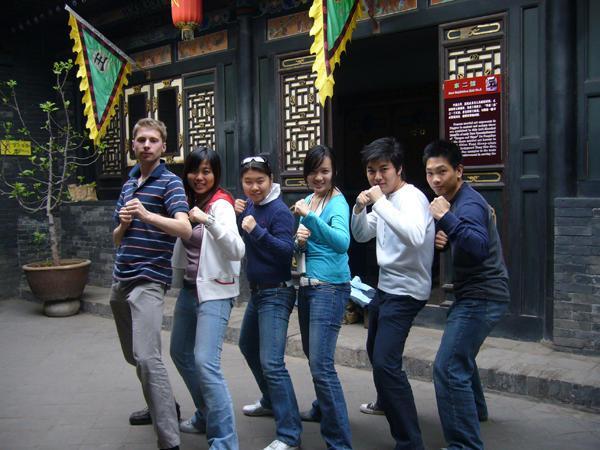 Posing in the Kung Fu Museum