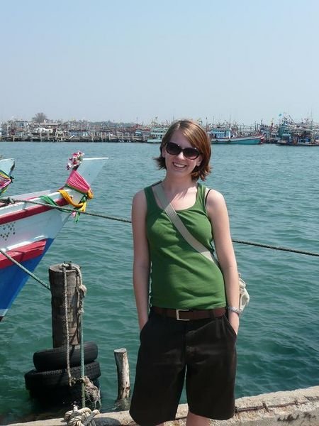 me before our ferry ride to Ko Samet