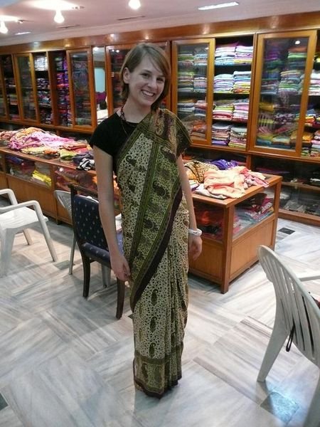 me in a sari