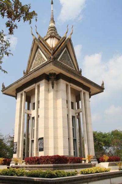 Monument at Killing Fields of Choeung Ek