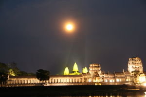 Full Moon at Angkor Wat