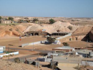 view over Coober Pedy from the Big Winch