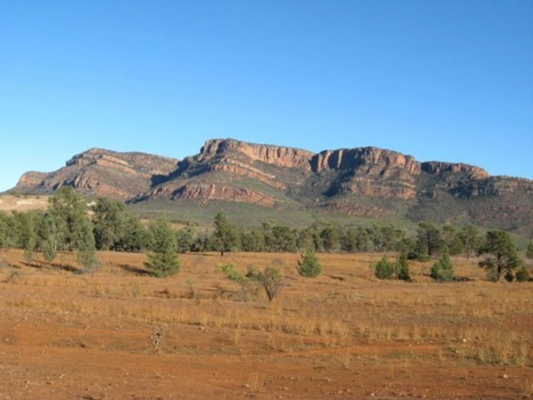 looking back at Wilpena, Central Flinders