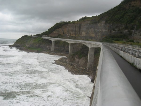 the Sea Cliff bridge 