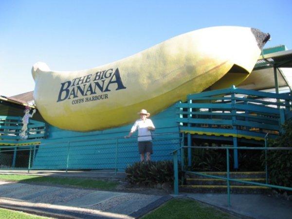 Kate at the Big Banana 