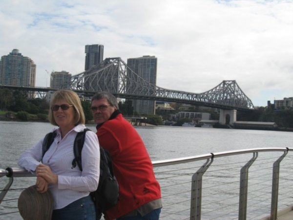 Marge and Don, Brisbane river walk 