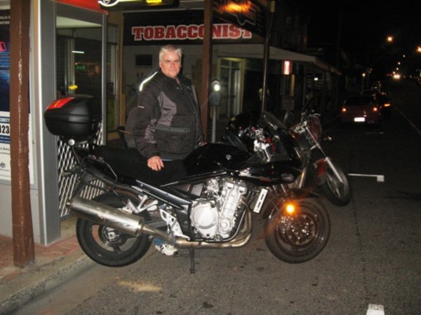George and his beloved motorbike