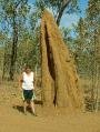 Kate and a rather large termite mound