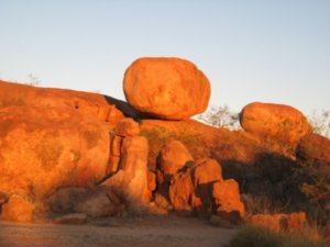 The Devils Marbles at sunset