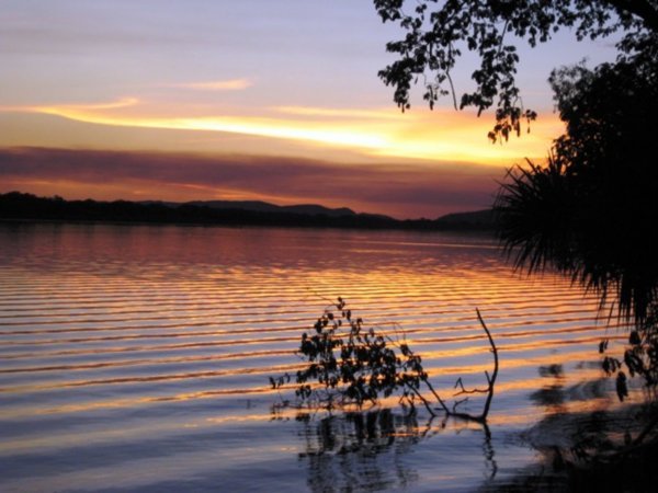 sunset over Lake Kununurra