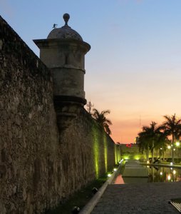 sunset at the city walls, Campeche