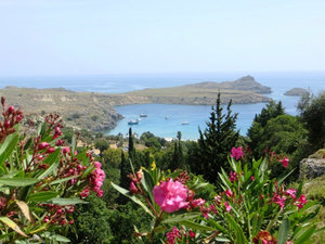 view from the acropolis, Lindos, Rhodes 