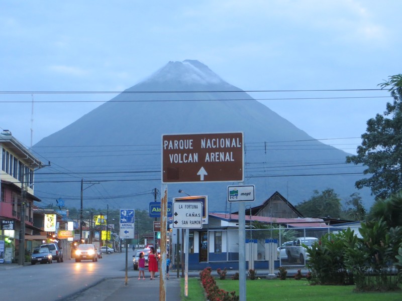 A town literally under a volcano