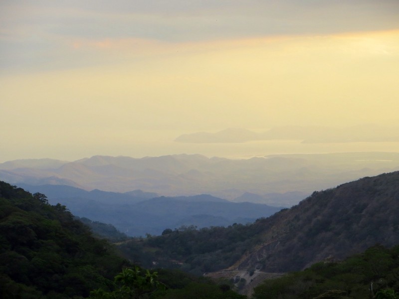 view to Nicoya Peninsula from Monteverde