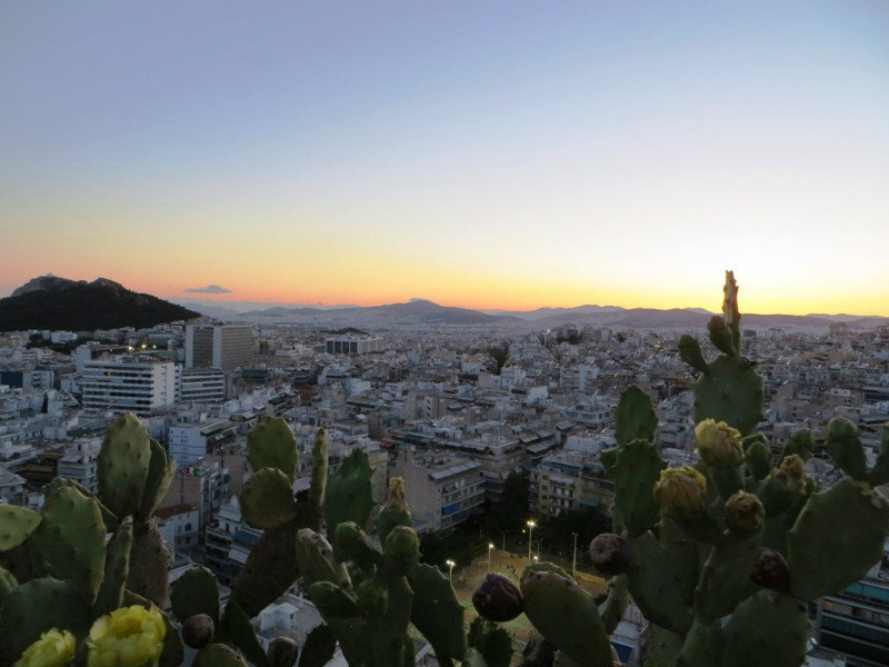 Sunset over Athens
