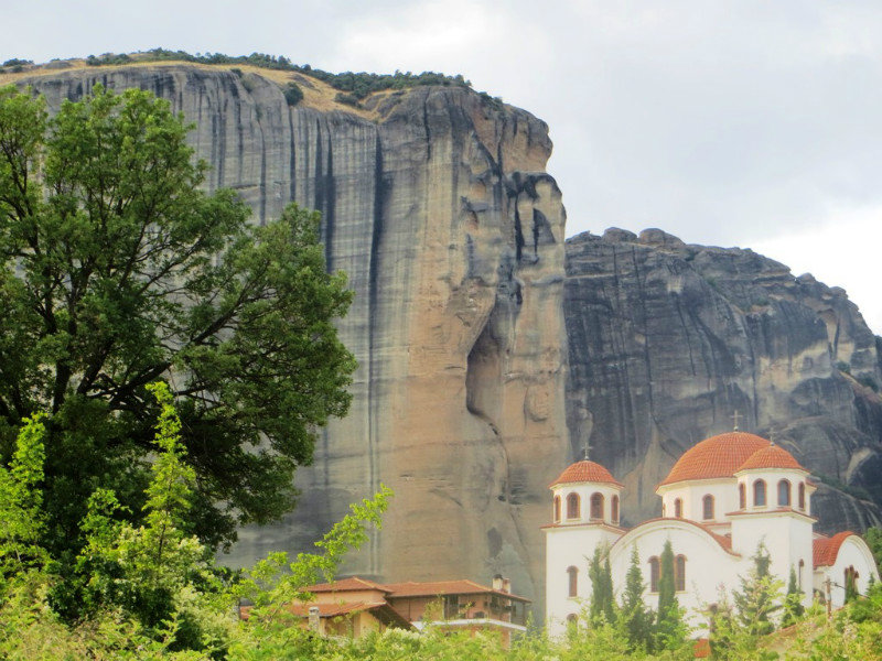 view from the town, Meteora