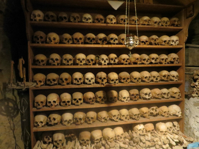 a few skulls