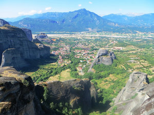 panorama over the valley at Meteora