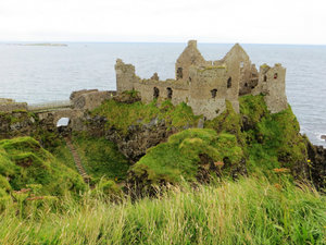 Dunluce Castle ruins, on the coastal route 