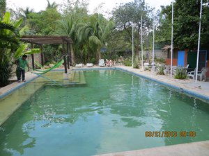Pool at Nomadas Hostel, Merida