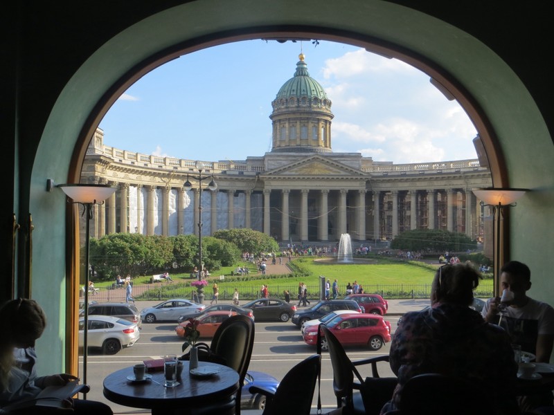View from Singers Cafe, Kazan Cathedral