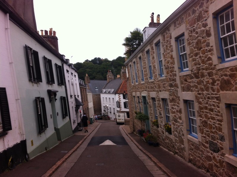 Narrow streets of St Aubins