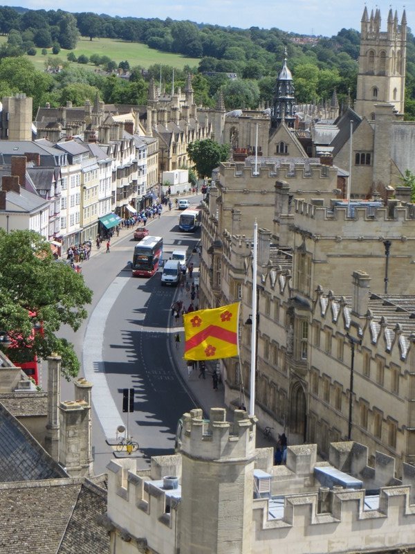 Arial view over Oxford 