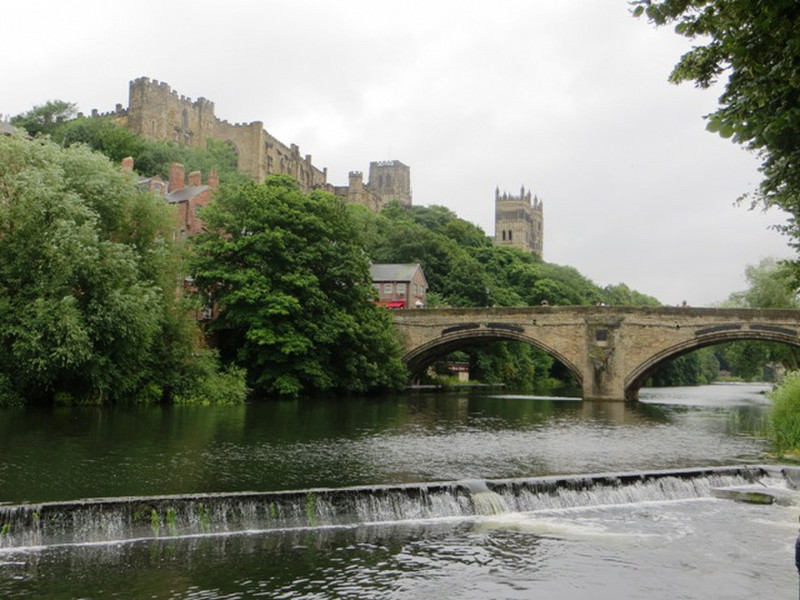 Durham castle on the river 