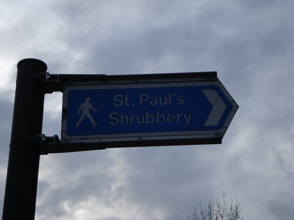 St Paul had a shubbery?