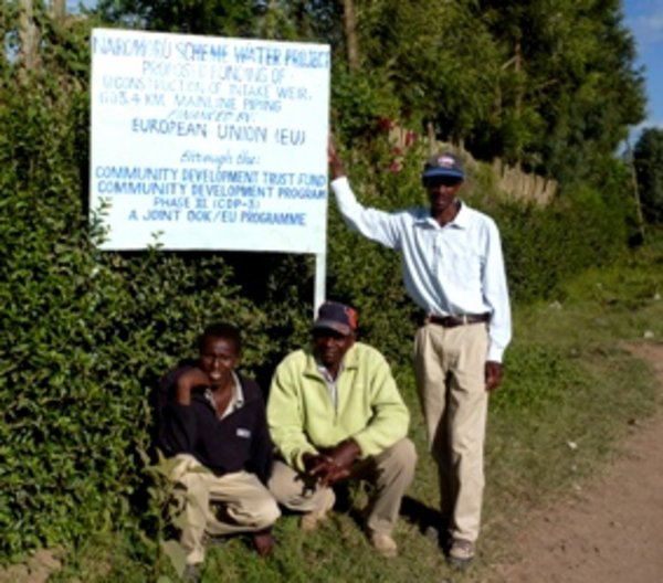 The management of the local water group.