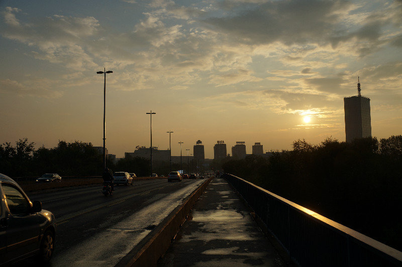 New Belgrade at sunset