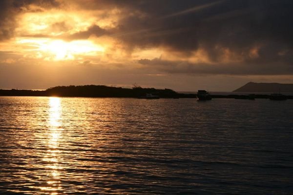 Sunset at Puerto Villamil