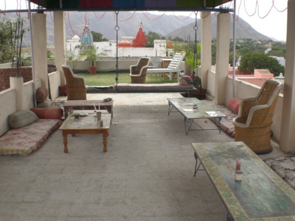 Yoga Hotel terrace - Pushkar