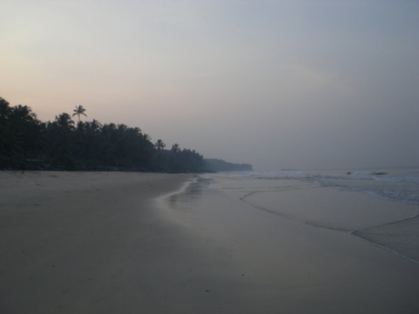 The far beach at Kannur