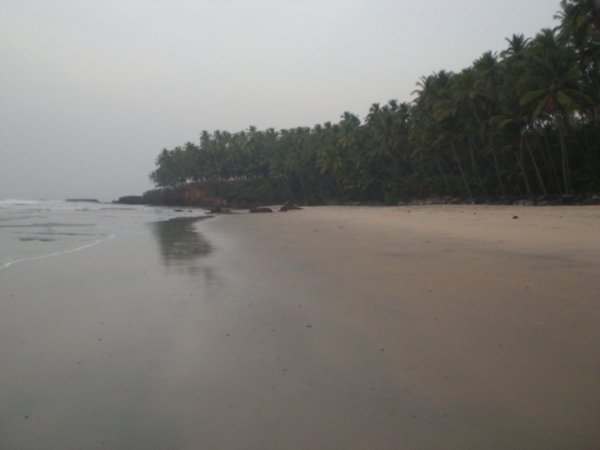 The empty far beach @ Kannur