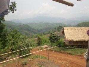 View from & of Lahu village outside Chiang Rai