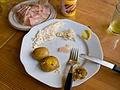 Turrur fiskur and spik - Dried fish, whale blubber and potatoes