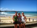 The travelling trio at Manly beach